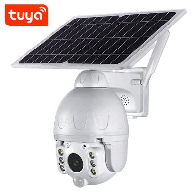 TUYA Bảng điều khiển năng lượng mặt trời thông minh 2MP PTZ IP Dome Camera WIFI PIR IP66 1080P Pin HD